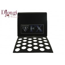 Diamond FX Festéktartó tárolódoboz szivacsbetéttel (tégelyes festék) – Face painting case with lay-in insert (cake paint) DCW10, 24 x 10 gr 