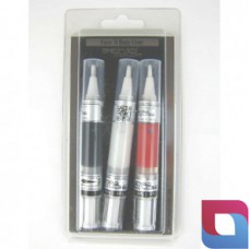 Face- & Bodyliner Applikator set Fehér, Fekete, Piros / White, Black, Red TFB0131, 3x4,5 ml