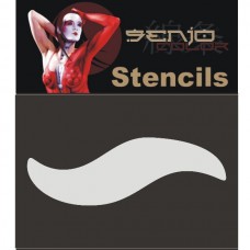Senjo Airbrush Bodyart Stencil 150 mm – Curve #1 / Ív #1, TST1028