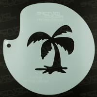 Senjo Airbrush Bodyart Stencil – Palm tree / Pálmafa, TST2020