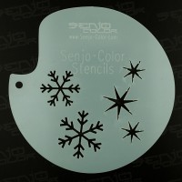 Senjo Airbrush Bodyart Stencil – Snowflakes / Hóhelyhek, TST2029