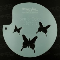 Senjo Airbrush Bodyart Stencil – Butterflies / Lepkék, TST2034