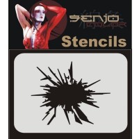 Senjo Airbrush Bodyart Stencil A5 – Broken glass / Törött üveg, TST1053